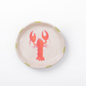 Hand-painted Plate - Lobster - 5.2"