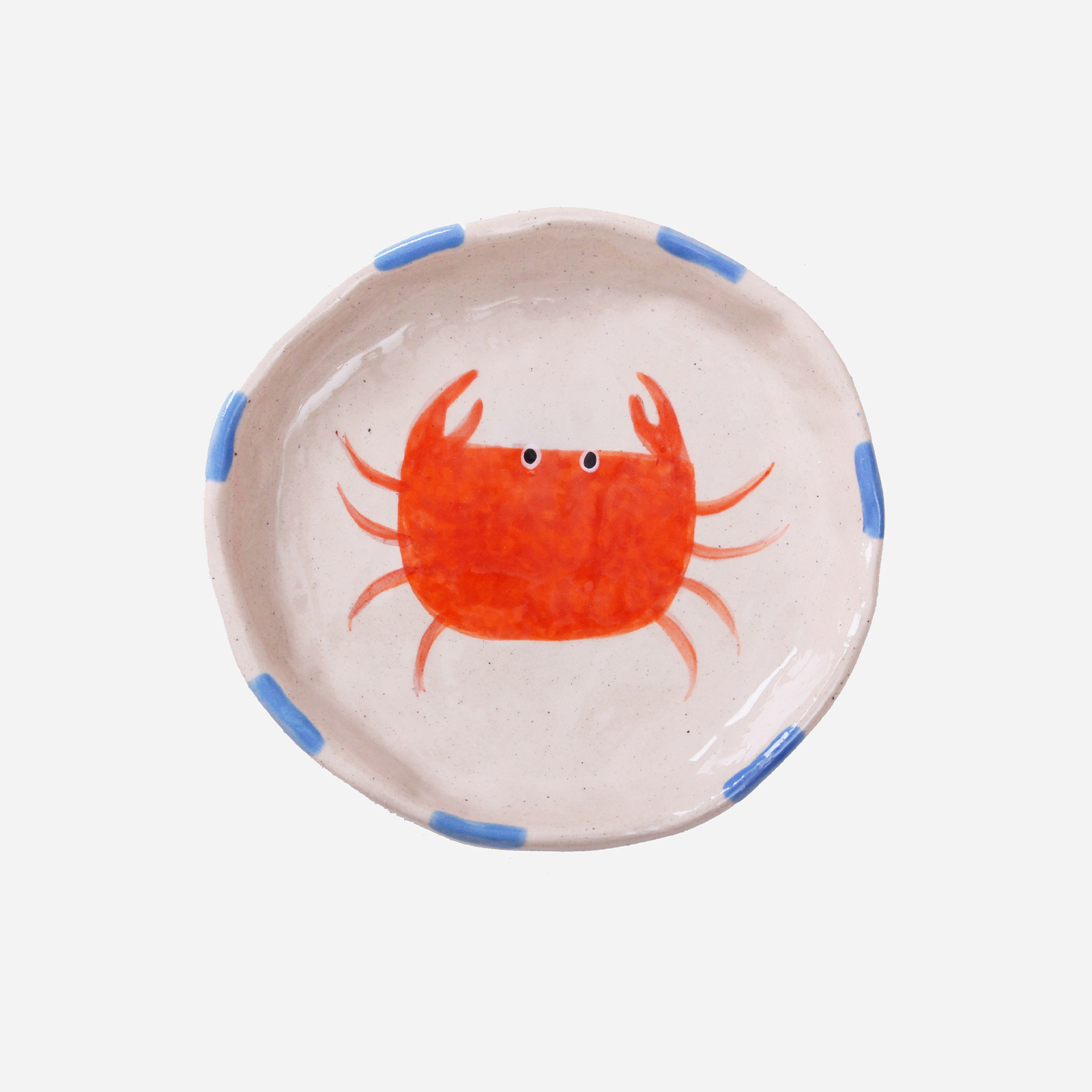 Crab Trinket Tray-Ceramic Trinket Ring Dish-Jewelry Tray-5.2″